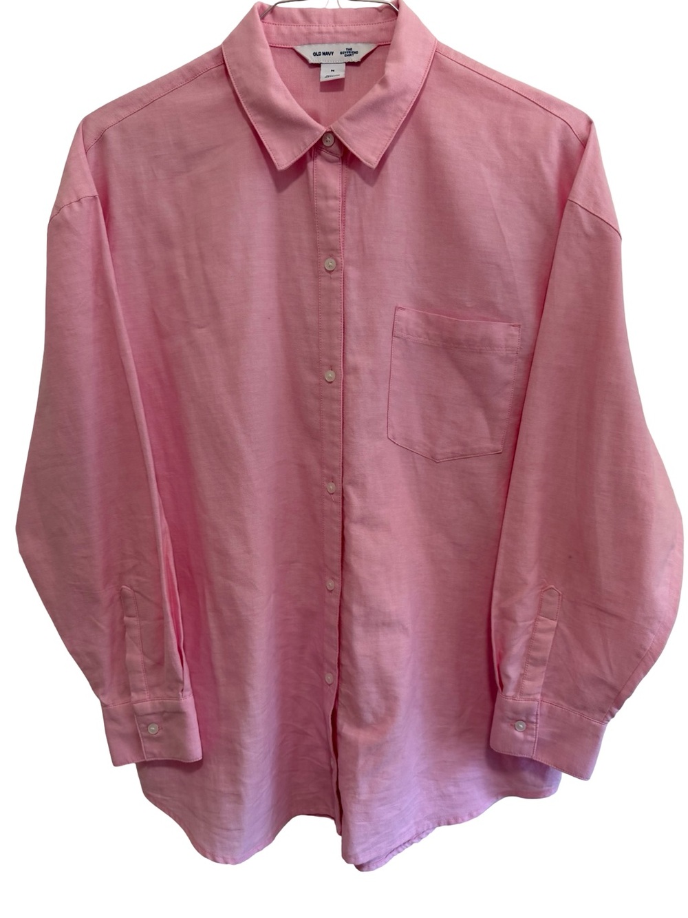 Old Navy Women’s oversized Pink Button-Up Shirt